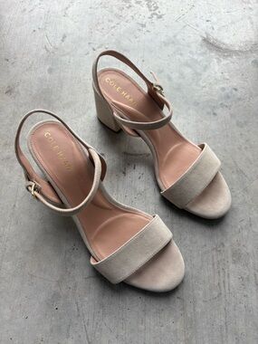 Women’s Cole Haan Josie Suede Block Heel Sandals - SIZE 8